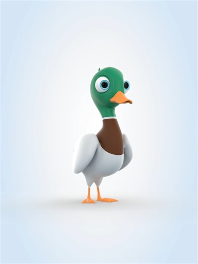 Mallard Duck 3D Model Creation