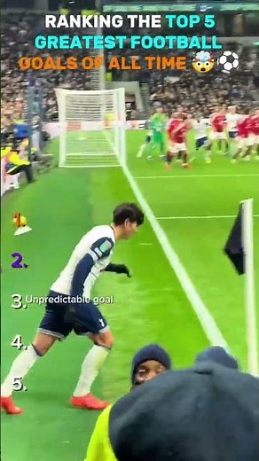 RANKING THE TOP 5 GREATEST FOOTBALL GOALS OF ALL TIME 🤯⚽