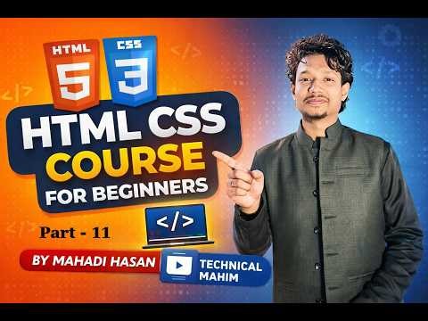 HTML Tutorial for Beginners Bangla | Part 11 | HTML Introduction | HTML CSS Course