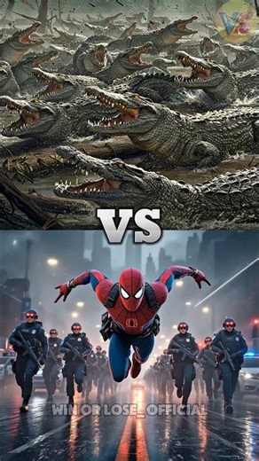 Deadliest Animal Swarms vs Spiderman and Police(Bee,Ant,Lion,Orca,Crocodile,Scorpion,Crab)