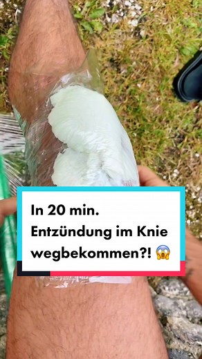 In 20 min. Entzündung im Knie wegbekommen?! 😱 #knieschmerzen #entzündung #sehnenscheidenentzündung #quark #gelenksschmerzen