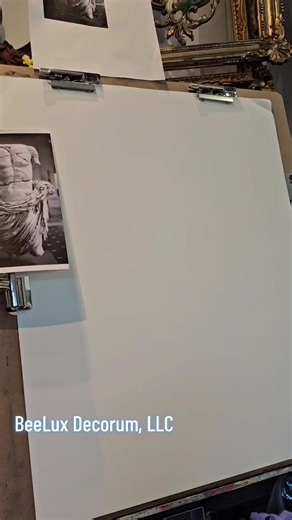 Expressive Statue drawing with water soluble graphite 18x22 on Bristol paper I'm Loving this & looking forward to learning how to add Color drips/splashes without reactivating the graphite 🤔🙌🏽🔥🫶🏽 #artistsoftiktok #artist #drawing #art #virginia #beeluxdecorumllc #expression #milanartinstitute