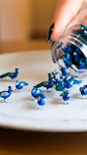 “Realistic Tiny Birds Animation | Cinematic 3D Plate & Hand Scene with Flying Crows”