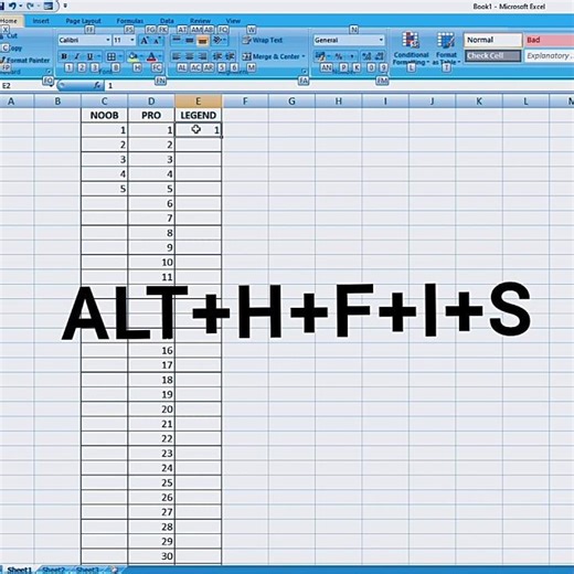 EXCEL SHORTCUT SERIAL NUMBER FORMULA