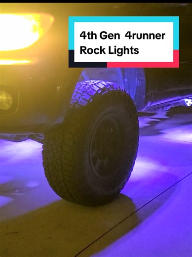 Installed some @MICTUNING Lighting rock lights on my 4th Gen 4runner. Video install on my YT channel👍🏽 #mictuning #RockLights #4runner #diy