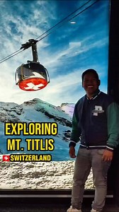 🇨🇭 Mt. Titlis Engelberg, Switzerland! Exploring Mount Titlis 10624 ft where you experience breathtaking views of Alps as you ascend in Titlis ROTAIR - the world's first revolving cable car. Walk on the Titlis Cliff Walk- Europe's highest suspension bridge 🌉, or get even closer to the mountains carpeted in snow in the Ice Flyer chair lift. Stroll in the Glacier Cave - home to painstakingly crafted ice sculptor's or satiate your adreline -rush appetite by stepping in the glacier park. . . . #wa
