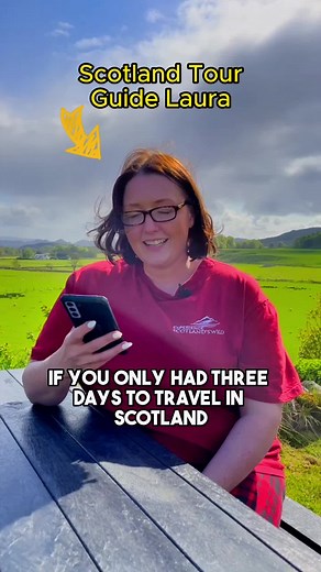 3-Day Scottish Trip Itinerary 🏴󠁧󠁢󠁳󠁣󠁴󠁿💙 Get a tour with Laura on your next visit! #visitscotland #scotlandtravel #scotlanditinerary #scotland #travelbucketlist #scotlandvacation