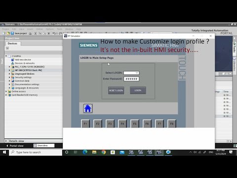 TIA Portal: How to create Customise user profile for HMI?