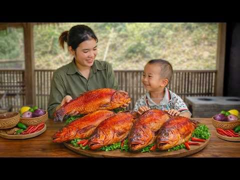 Traditional Smoked Fish Recipe Thuy Still Uses | Cooking by a Single Mother and Her Son | Daily Life