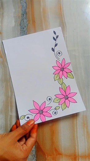 6 borderdesigns for project #frontpage #assignment #schoolprojectideas #schoolproject #shortsfeed