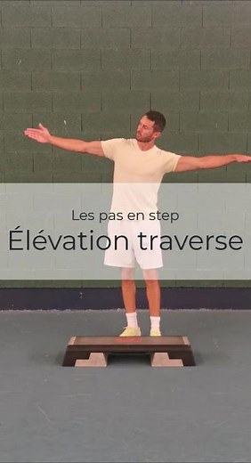 🏆 Les pas en STEP : Élévation traverse ! Apprends le step avec moi (lien en bio) #step #stepfitness