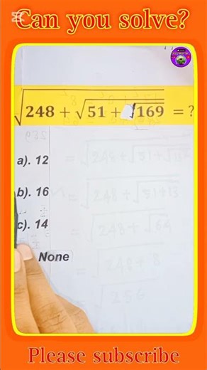 Can you solve this sum? #maths #algebra #mathematics #mathproblemsolving