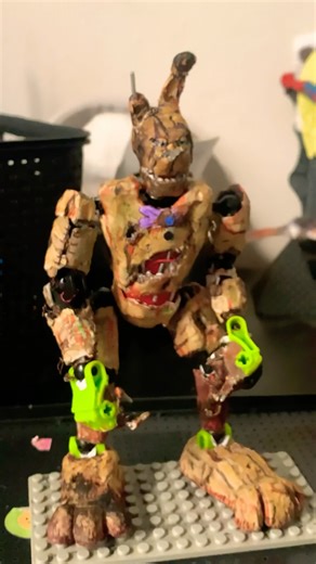 LEGO SPRINGTRAP finalmente finalizado!!( #fnaf #fivenightsatfreddys #music #springtrap #lego