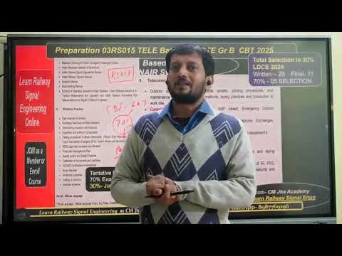 01St class 03RS015 introductory Telecom (IRTEM) class for LDCE ASTE Gr-B preparation by CMJha