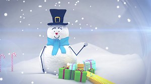 Download 4K Merry Christmas concept animation with Cute animation for free