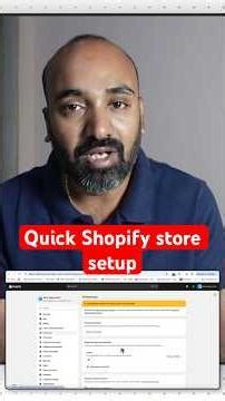 Shopify Store Setup #shopify #website #shorts