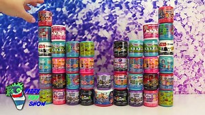 Fizzy and Phoebe Open 40 Squishy Mashems Disney PJ Masks Paw Patrol Toys