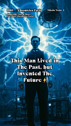 This Man Lived in The Past, But Invented The Future ⚡ #facts #history #nikolatesla