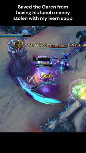 League of Legends highlight - IVERN SUPP SAVES THE GAREN BIG TIME #leagueoflegends