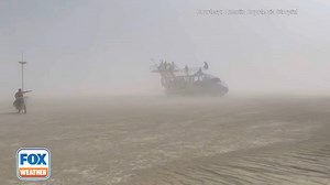 “White out conditions” Take a look at this scene from the 2022 Burning Man festival over the weekend. Attendees were captured biking through thick clouds of dust as a dust storm rolled through the Black Rock Desert. | FOX Weather