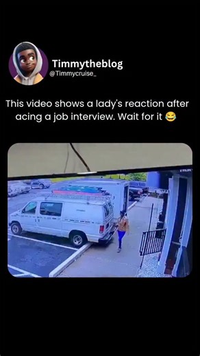 Ejiro Excellennce on Instagram: "This video is pure joy! It's a security camera clip from 2020 showing a young woman named Kallayah Jones walking out of a restaurant in Atlanta after nailing a job interview. She glances around the empty parking lot to make sure no one's watching , then suddenly bursts into the most adorable, uninhibited happy dance – arms flailing, feet kicking, full-on celebration mode! She shakes it off for like 10-15 seconds, then casually strolls away like nothing happened.