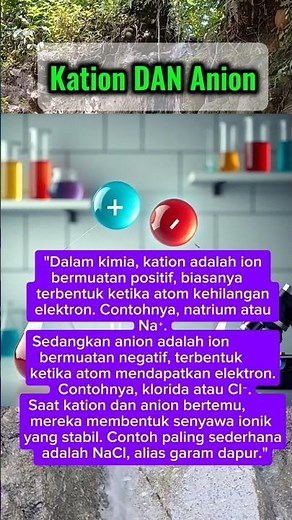 Belajar Kimia: Apa Itu Kation dan Anion?