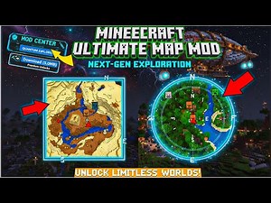 MCPE 1.21+ Minimap Mod | Best Minecraft PE Minimap Addon with Waypoints & Live Map