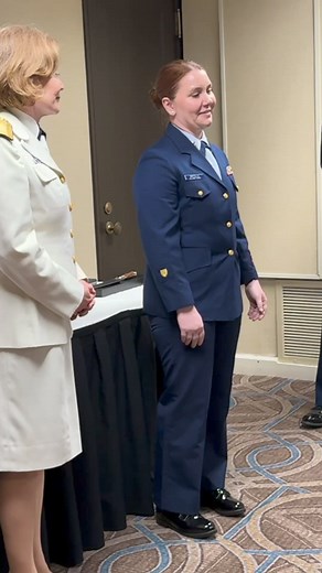 Culinary Specialist of the Year winner Amanda Martello from Sta Chatham receives her award and knife! @nationalrestaurantshow Award-winning units sent Culinary Specialists from Base San Juan Galley, Station Shinnecock, Dependable, Alex Haley, Rolling Fritch, Katherine Walker, Sta Chatham, Sta Shinnecock, and TRACEN Petaluma to the National Restaurant Show.Additionally, Culinary Specialist of the Year winners Amanda Martello and Mariana Montanez, along with Dining Facility of the Year winners Rai