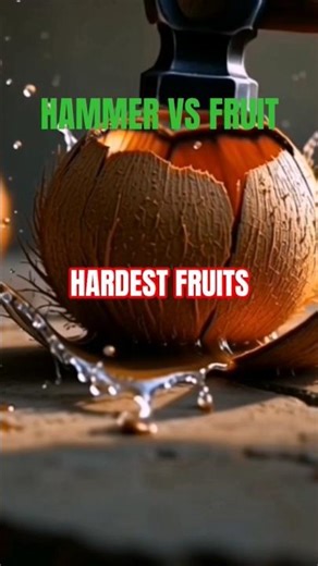 Top 5 Hardest Fruits in the World | Only Break with a Hammer 🔨🍎 #fruit