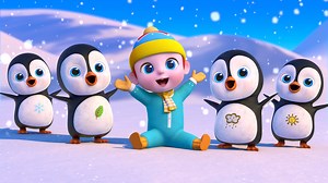 95K views · 1.4K reactions | Get ready for a chilly and cheerful counting rhyme that babies and toddlers will love! Watch as five playful little penguins enjoy their time in the snowy wonderland, slipping and sliding with giggles and glee #nunutv #baby #kidseducation #children #kids #animation #rhymes #toddler #nurseryrhymes #preschool #fivelittlepenguins | NuNu Tv Nursery Rhymes | Facebook