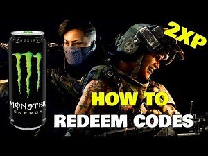 HOW TO redeem COD Black Ops 4 MONSTER ENERGY double xp codes