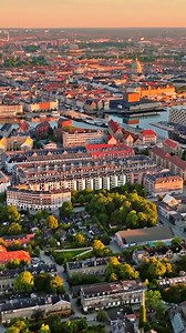 Drone view of the city centre of Copenhagen #denmark #copenhagen | Danish Outlook