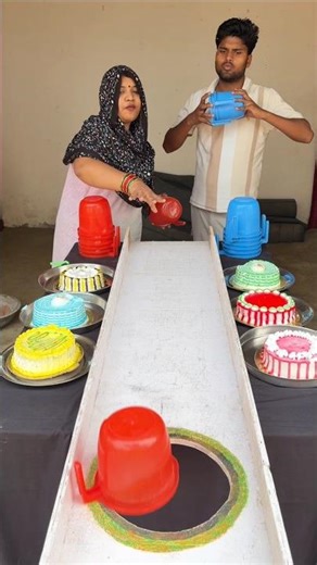 Fun family: Birthday Cake 🎂 Swipe in Best Family challenge #funny #shorts