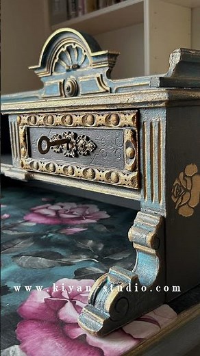 Antique secretary desk makeover and redesign. Perfect inspiration for antique furniture refinishing!