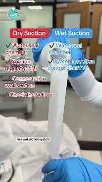 🫁 Wet Vs Dry Chest Tubes