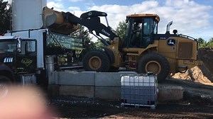 Old South Concrete operates two C60E Cemen Tech mixers mounted on Mack Trucks chassis trucks! Along with their 544L John Deere wheel loader they are moving thousands of yards of concrete with custom precision. #EquipmentatWork #JamesRiverDelivers #Concrete #ConcretePumping | James River Equipment