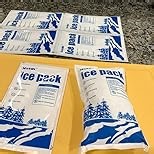Dry Ice Packs for Shipping Non-Stick for Food TUV and SGS Tests Double-Sided Absorption Long Lasting Shipping Cold Packs for Coolers Lunch Bags Freezer