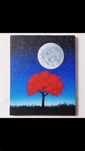 Full Moon Painting #shorts