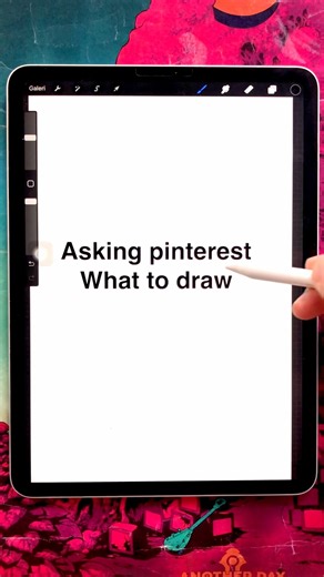 Asking Pinterest What to Draw 🎨 | #DigitalArt #Trending with #Procreate