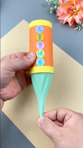 DIY Firework Craft with Paper Towel Tube | Fun & Reusable Activity for Kids