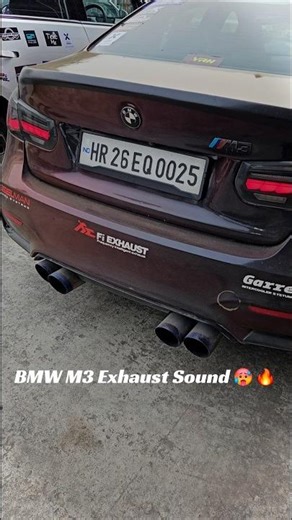 BMW M3's Insane Exhaust Sound 🤯🥵 #BMW #M3 #Exhaust #Sound #Titaniumheaderzz19 #performance