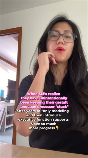 Amy Zembriski, SLP | Autism, Gestalt Language Processing & AAC on Instagram: "💬 Comment FOCUS to lock in the lowest price for my Executive Function + GLP webinar before doors close September 20th!⁣ ⁣ I used to believe that “just keep modeling” was enough for my gestalt language processors.⁣ ⁣ But then I realized something. When we say, “we don’t know how long it will take a child to move through the NLA stages,” and we withhold executive function supports because we think they aren’t “ready” ye