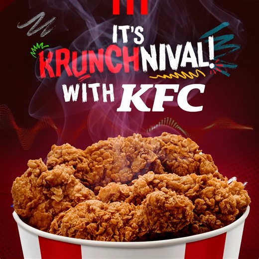 KFC (TT) on Instagram: "It’s Krunchnival at KFC! We on the road ,allyuh coming? 🎉🍗"