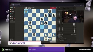 4.3K views · 98 reactions | "Wait, that's check. Wait, CHECKMATE!" - Sapnap With 6 seconds on the clock Sapnap finds the back-rank mate to win in OVERTIME vs Wirtual!  | Chess.com | Facebook