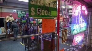 Shoe polish stands begin to vanish, lose their shine