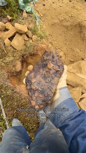 Meteorite Jewelry | Meteorites | Meteorite hunting on Instagram: "Metal detecting for Muonionalusta meteorite It’s crazy how, in just a 7-second video, we can show the results of almost 3 weeks of metal detecting in Swedish Lapland. These meteorites are really scattered from each other, and finding them is extremely hard, but persistence is key. Have you ever seen a raw meteorite? #meteorites #minimg #miner #geology #space #minerals"