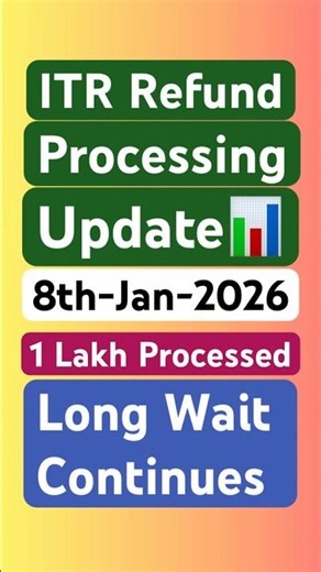 ITR Refund Processing Latest Update | Refund Not processed ? Refund Not Received? #shorts