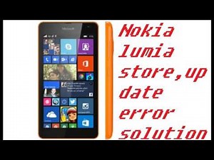 Nokia lumia store update error solution
