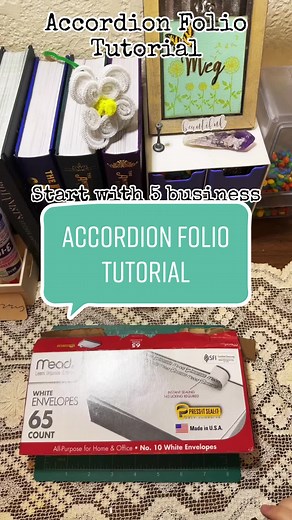 I had some people ask if I would post a tutorial of how I created my accordion folios. This is a 10 pocket square accordion folio. Let me know if you have any questions! Come back for part two to see me decorate it and reveal the final product! #junkjournal #journaling #scrapbooking #collageart #beginner #arttherapy #tutorial #accordionfolio #10pockets #businessenvelopes #cardstock #distressink #velcro #beacon3in1 #glue #papercutter #brown #cream
