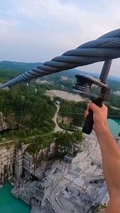 253K views · 1.4K reactions | CRANE ZIPLINE TO BASE JUMP 掠 . . YouTube channel link in profile bio!! . . @gio_masters respective owner  | Snapseeds Background | Facebook